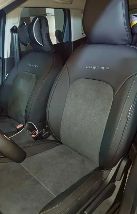 Чехлы на Renault Duster II (Рено Дастер 2) из экокожи и алькантары с перфорацией