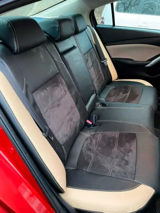 Чехлы на Mazda 6 GJ (Мазда 6) из экокожи и польськой алькнатары Comfort 3