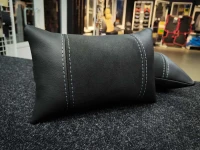 Подушка на подголовник из экокожи и алькантары TC пряма