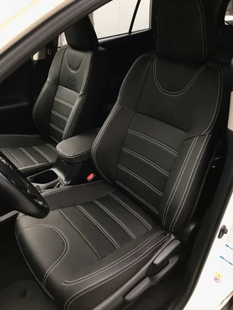 Чехлы на Toyota RAV4 CA40 (Тойота РАВ4) из экокожи Comfort 1