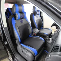 Чехлы на Volkswagen Touran I из экокожи и ткани Vip Elite 7 мест