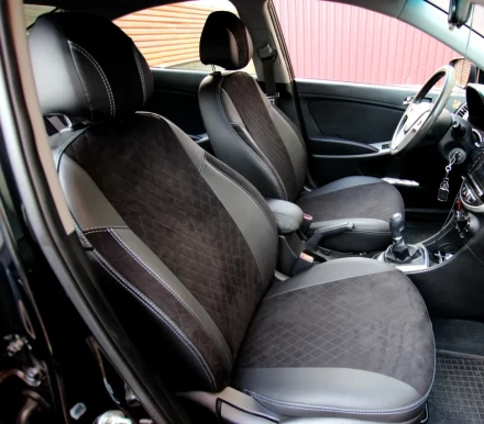 Чехлы на LADA (ВАЗ) 21093 Baltica из экокожи и антары Eco Lazer+Antara 2020 (R)