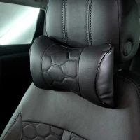 Подушка для подголовников EMC из экокожи с прострочкой соты