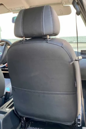 Чехлы на Skoda Octavia Tour из экокожи и ткани Vip Elite
