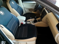 Авточехлы на Skoda Octavia А7 из экокожи и гобелена