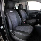 Чехлы на Hyundai Tucson I (Хюндай Тюксон 1) из экокожи и антары ELA2020P