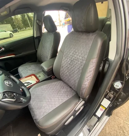 Чехлы на LADA (ВАЗ) 2110 из экокожи и антары Eco Lazer+Antara 2020 (R)