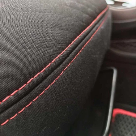 Чехлы на Dodge Journey 5 мест из гобелена с тиснением по центру