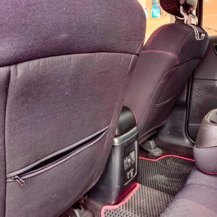 Чехлы на Dodge Journey 5 мест из гобелена с тиснением по центру