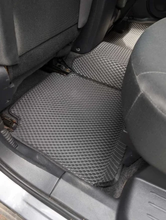 3D EVA коврики на Nissan Qashqai +2 (Ниссан Кашкай +2) с бортами до 10 см