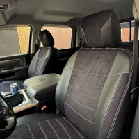 Чехлы на Dodge RAM 1500 IV (Додж Рам 1500 4) из экокожи и антары ELA2020P