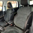 Чехлы на Skoda Kodiaq из экокожи и алькантары c прострочкой