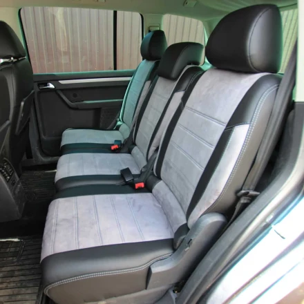 Чехлы на Volkswagen Touran I из экокожи и антары Eco Lazer+Antara 2020 (P)