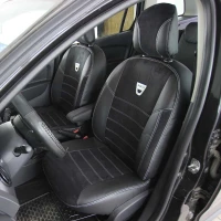 Чехлы на Dacia Logan II из экокожи и польской алькантары ELA2020P Чехлы на Dacia Logan II из экокожи и польской алькантары ELA2020P