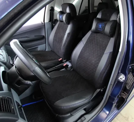 Чехлы на Subaru Impreza из экокожи и антары Eco Lazer+Antara 2020 (R)