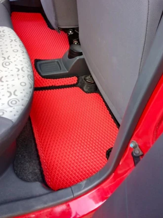 3D EVA коврики на Chevrolet Matiz (Шевролет Матиз) с бортами до 5 см и багажником