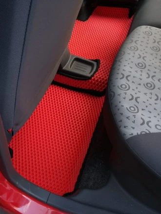 3D EVA коврики на Chevrolet Matiz (Шевролет Матиз) с бортами до 5 см и багажником