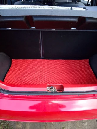 3D EVA коврики на Chevrolet Matiz (Шевролет Матиз) с бортами до 5 см и багажником