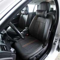 Чехлы на Mercedes C-Class S204 из экокожи ESport