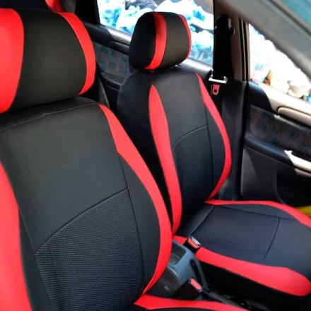 Чехлы на Daewoo Lanos (Деу Ланос) из экокожи и ткани Vip Elite