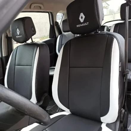 Чехлы Renault Scenic III (Рено Сценик 3) из экокожи с перфорацией