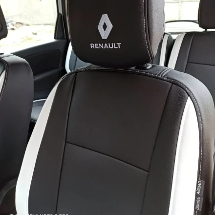 Чехлы Renault Scenic III (Рено Сценик 3) из экокожи с перфорацией