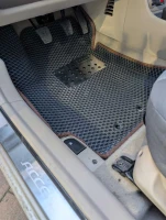 3D EVA коврики на Hyundai Accent 3 (Хюндай Акцент 3) с бортами до 5 см