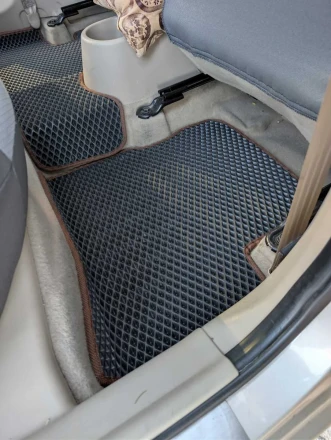 3D EVA коврики на Hyundai Accent 3 (Хюндай Акцент 3) с бортами до 5 см