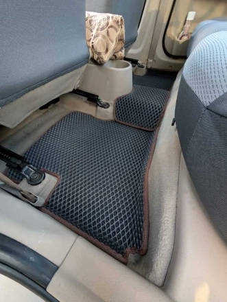 3D EVA коврики на Hyundai Accent 3 (Хюндай Акцент 3) с бортами до 5 см