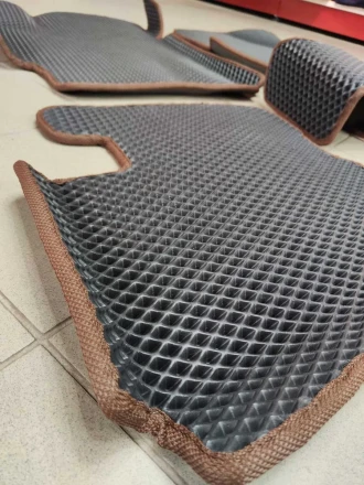 3D EVA коврики на Hyundai Accent 3 (Хюндай Акцент 3) с бортами до 5 см