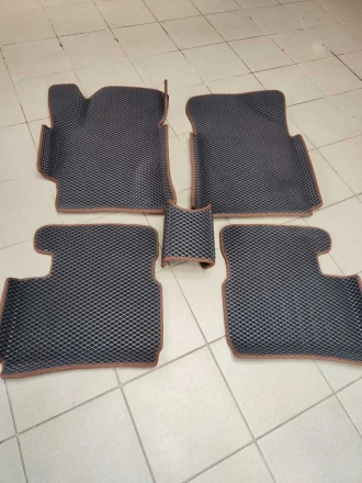 3D EVA коврики на Hyundai Accent 3 (Хюндай Акцент 3) с бортами до 5 см