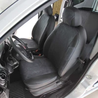 Чехлы на Fiat Fiorino III из экокожи и польской алькантары ELA2020R