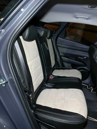Чехлы на Hyundai Tucson IV (Хюндай Тюксон 4) из экокожи и алькантары Sport 3
