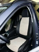 Чехлы на Hyundai Tucson IV (Хюндай Тюксон 4) из экокожи и алькантары Sport 3