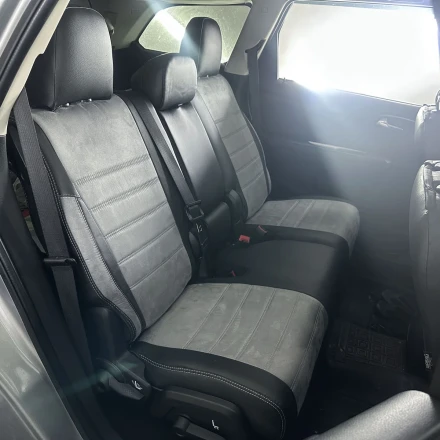 Чехлы на Dodge Journey 5 мест из экокожи и антары ECLA2020