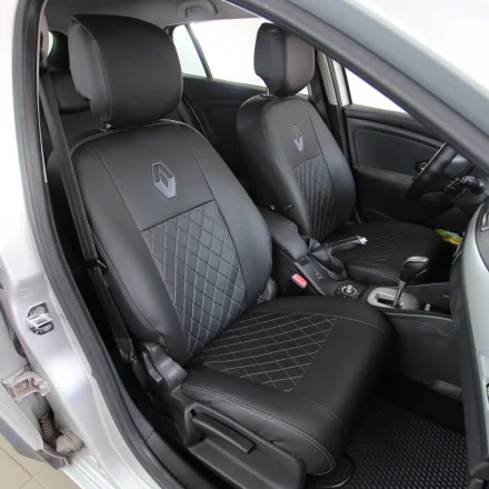 Авточехлы модельные на Renault Megane III из экокожи EP