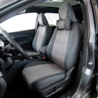 Чехлы на Nissan Qashqai III J12 (Ниссан Кашкай 3) из экокожи и антары Antara