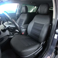Чехлы на KIA Sportage III SL (КИА Спортедж 3) из экокожи и ткани VEN001