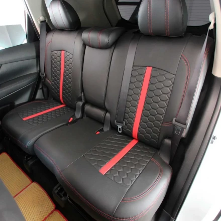 Авточехлы на Nissan Rogue T32 (Ниссан Рог Т32) из экокожи ES