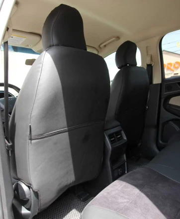 Чехлы на Ford Edge II (Форд Эдж 2) из экокожи и антары Antara