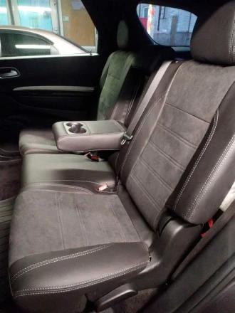 Чехлы на Dodge Durango III на 7 мест (Додж Дюранго 3) из экокожи и алькантары Sport 3