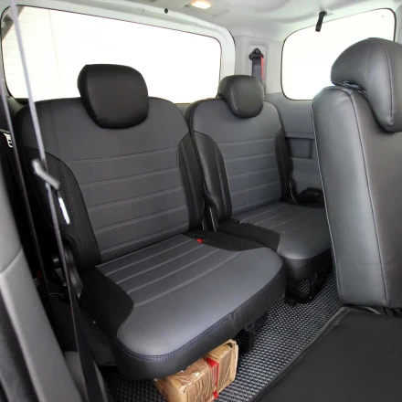 Чехлы на Nissan e-NV 200 (Ниссан е-НВ 200) из экокожи Eco Lazer (7 мест)