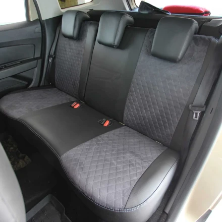 Чехлы на Renault Duster I из экокожи и антары Antara