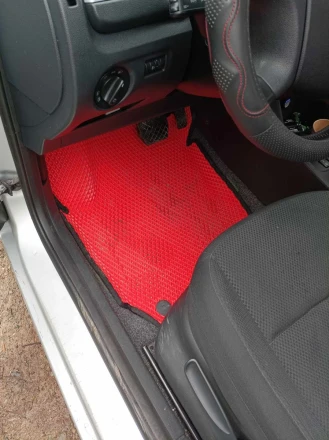 3D EVA коврики на Skoda Fabia 2 (Шкода Фабия) с бортами до 5 см
