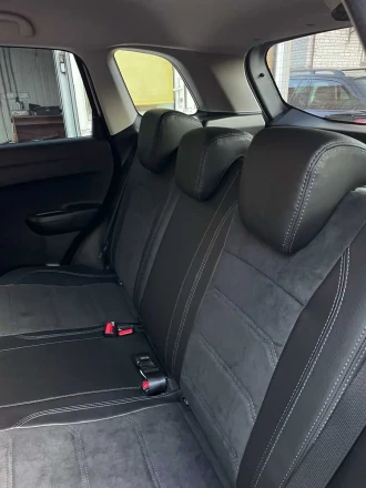 Чехлы на Suzuki S-Cross (Сузуки С-Кросс) из экокожи и польской алькантары Sport 3