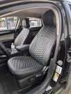 Чехлы на Ford Fusion USA (Форд Фьюжн США) из экокожи с прострочкой соты Sport 3