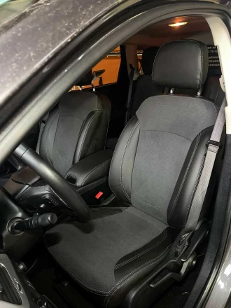 Чехлы на Dodge Journey (Додж Джорни) из экокожи и алькантары Sport 3