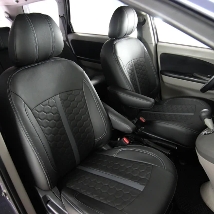 Чехлы на Mitsubishi Grandis (Мицубиси Грандис) 5 мест из экокожи ESport