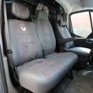 Чехлы на Renault Master 1+2 (Рено Мастер) из экокожи и антары Antara