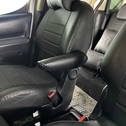 Чехлы на Peugeot Partner II из экокожи EL